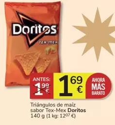 Oferta de Doritos - Triángulos De Maíz Sabor Tex-mex por 1,69€ en Consum