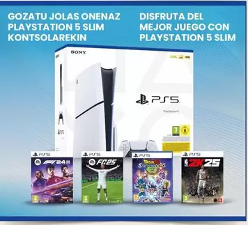 Oferta de Gozatu Jolas Onenaz Playstation 5 Slim Kontsolarekin  en Eroski