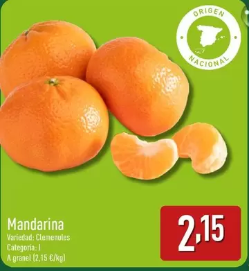 Oferta de Mandarina por 2,15€ en ALDI