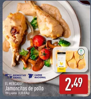 Oferta de El Mercado - Jamoncitos De Pollo por 2,49€ en ALDI