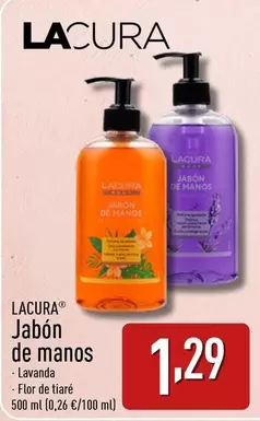 Oferta de Lacura - Jabon De Manos por 1,29€ en ALDI