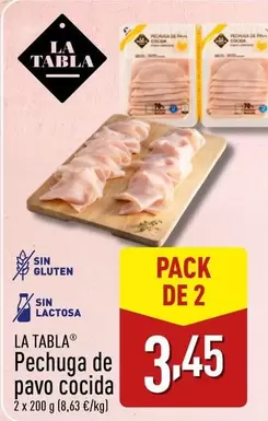 Oferta de La Tabla - Pechuga De Pavo Cocida por 3,45€ en ALDI