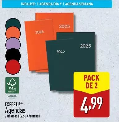 Oferta de Expertiz - Agendas por 4,99€ en ALDI