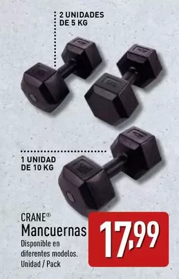 Oferta de Crane - Mancuernas por 17,99€ en ALDI