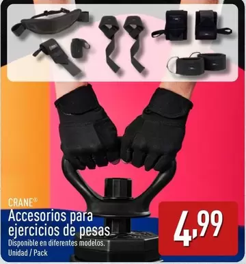 Oferta de Crane - Accesorios Para Ejercicios De Pesas por 4,99€ en ALDI