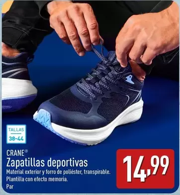 Oferta de Crane - Zapatillas Deportivas por 14,99€ en ALDI