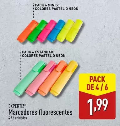 Oferta de Expertiz - Marcadores Fluorescentes por 1,99€ en ALDI