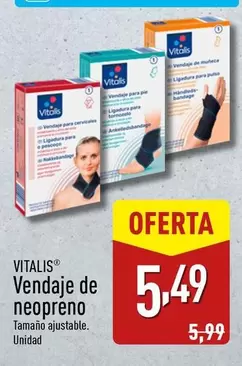 Oferta de Vitalis - Vendaje De Neopreno por 5,49€ en ALDI