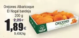 Oferta de El Nogal - Orejones Albaricoque Bandeja por 1,89€ en Froiz