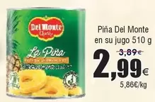 Oferta de Del Monte - Pina En Su Jugo por 2,99€ en Froiz