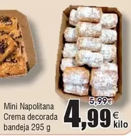 Oferta de Mini Napolitana Crema Decorada por 4,99€ en Froiz