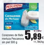 Oferta de Pescanova - Corazones De Filete Merluza por 5,89€ en Froiz