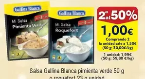 Oferta de Gallina Blanca - Salsa por 1,99€ en Froiz