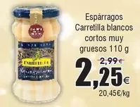 Oferta de Carretilla -  Blancos Cortos Muy Gruesos por 2,25€ en Froiz