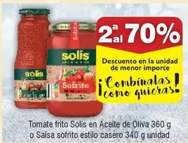 Oferta de Solís - Tomate Frito En Aceite De Oliva O Salsa Sofrito Estilo Casero en Froiz