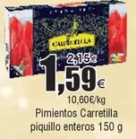 Oferta de Carretilla - Pimientos  Piquillo Enteros por 1,59€ en Froiz