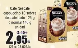 Oferta de Nescafé - Café Cappuccino 10 Sobres Descafeinado O Normal por 2,95€ en Froiz