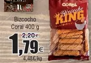 Oferta de Coral - Bizcocho por 1,79€ en Froiz