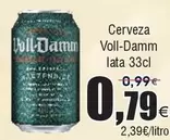 Oferta de Voll-Damm - Cerveza Lata por 0,79€ en Froiz