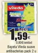 Oferta de Vileda - Bayeta Suave Antibacterias por 1,59€ en Froiz