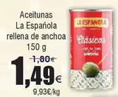 Oferta de La Española - Aceitunas Rellena De Anchoa por 1,49€ en Froiz