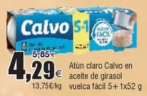 Oferta de Calvo - Atun Claro En Aceite De Girasol por 4,29€ en Froiz