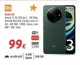 Oferta de Xiaomi - Redmi A3 por 99€ en Zbitt