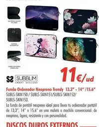 Oferta de Subblim - Funda Ordenador Neopreno Trendy por 11€ en Zbitt