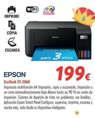 Oferta de Epson - Ecotank ET-2860 por 199€ en Zbitt