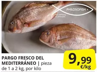 Oferta de Pargo Fresco Del Mediterraneo por 9,99€ en Supermercados MAS