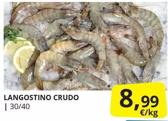 Oferta de Langostino Crudo por 8,99€ en Supermercados MAS