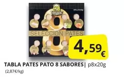 Oferta de Seleccion - Tabla Pates Pato 8 Sabores por 4,59€ en Supermercados MAS