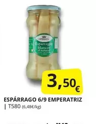 Oferta de Emperatriz - Espárrago 6/9 por 3,5€ en Supermercados MAS