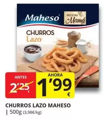 Oferta de Maheso - Churros Lazo por 1,99€ en Supermercados MAS