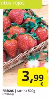 Oferta de Fresas por 3,99€ en Supermercados MAS