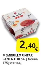 Oferta de Santa teresa - Membrillo Untar Santa Teresa por 2,4€ en Supermercados MAS