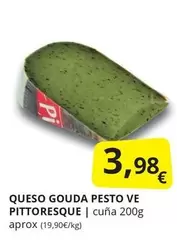 Oferta de Pittoresque - Queso Gouda Pesto  por 3,98€ en Supermercados MAS