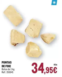 Oferta de Puntas De Foie por 34,95€ en Makro