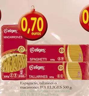 Oferta de Ifa Eliges - Espaguetis Tallarines O Macarrones por 0,7€ en Supermercados Bip Bip