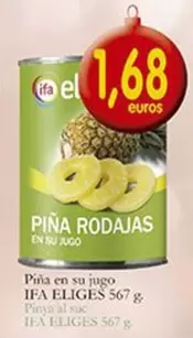 Oferta de Ifa Eliges - Pina En Su Jugo por 1,68€ en Supermercados Bip Bip