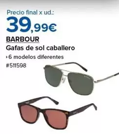 Oferta de Barbour - Gafas De Sol Caballero por 39,99€ en Costco