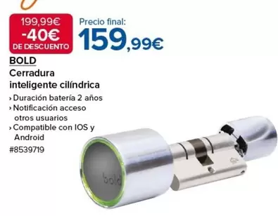 Oferta de Cerradura Inteligente Cilindrica por 159,99€ en Costco