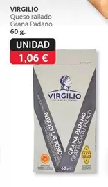 Oferta de Virgilio - Queso Rallado Grana Padano por 1,06€ en Gros Mercat