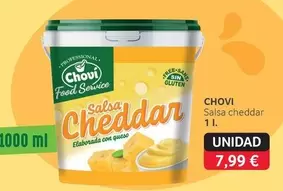 Oferta de Chovi - Salsa Cheddar por 7,99€ en Gros Mercat