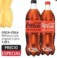 Oferta de Coca-Cola - Refresco Cola Original O Zero por 1,25€ en Gros Mercat