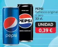 Oferta de Pepsi - Refresco Original O Zero por 0,39€ en Gros Mercat