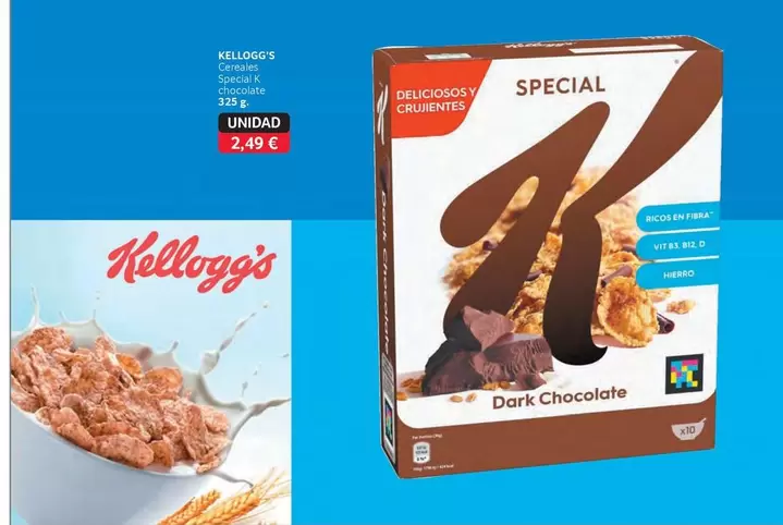 Oferta de Kellogg's - Cereales Special K Chocolate por 2,49€ en Gros Mercat