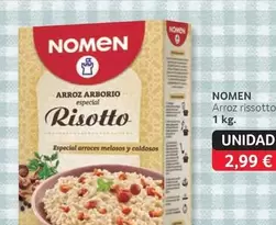 Oferta de Nomen - Arroz Rissotto por 2,99€ en Gros Mercat