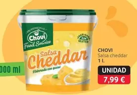 Oferta de Chovi - Salsa Cheddar por 7,99€ en Gros Mercat