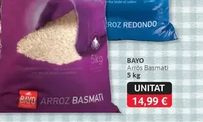 Oferta de Bayo - Arros Basmati por 14,99€ en Gros Mercat